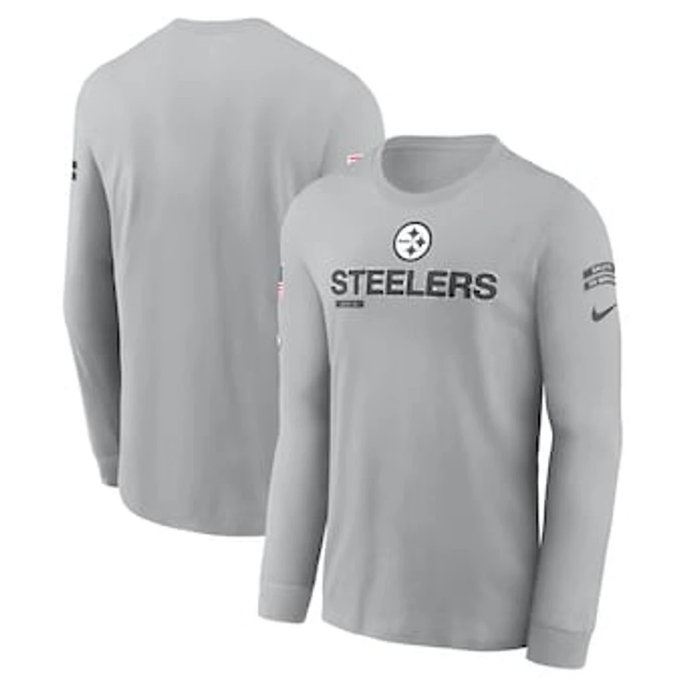 Men's Nike Pittsburgh Steelers Salute To Service Long Sleeve T-Shirt