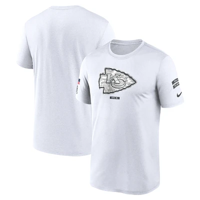 Men's Nike White Kansas City Chiefs 2024 Salute To Service Legend Performance T-Shirt