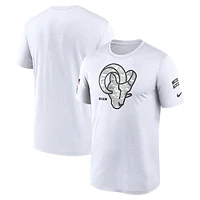 Men's Nike White Los Angeles Rams 2024 Salute To Service Legend Performance T-Shirt