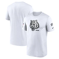 Men's Nike White Cincinnati Bengals 2024 Salute To Service Legend Performance T-Shirt