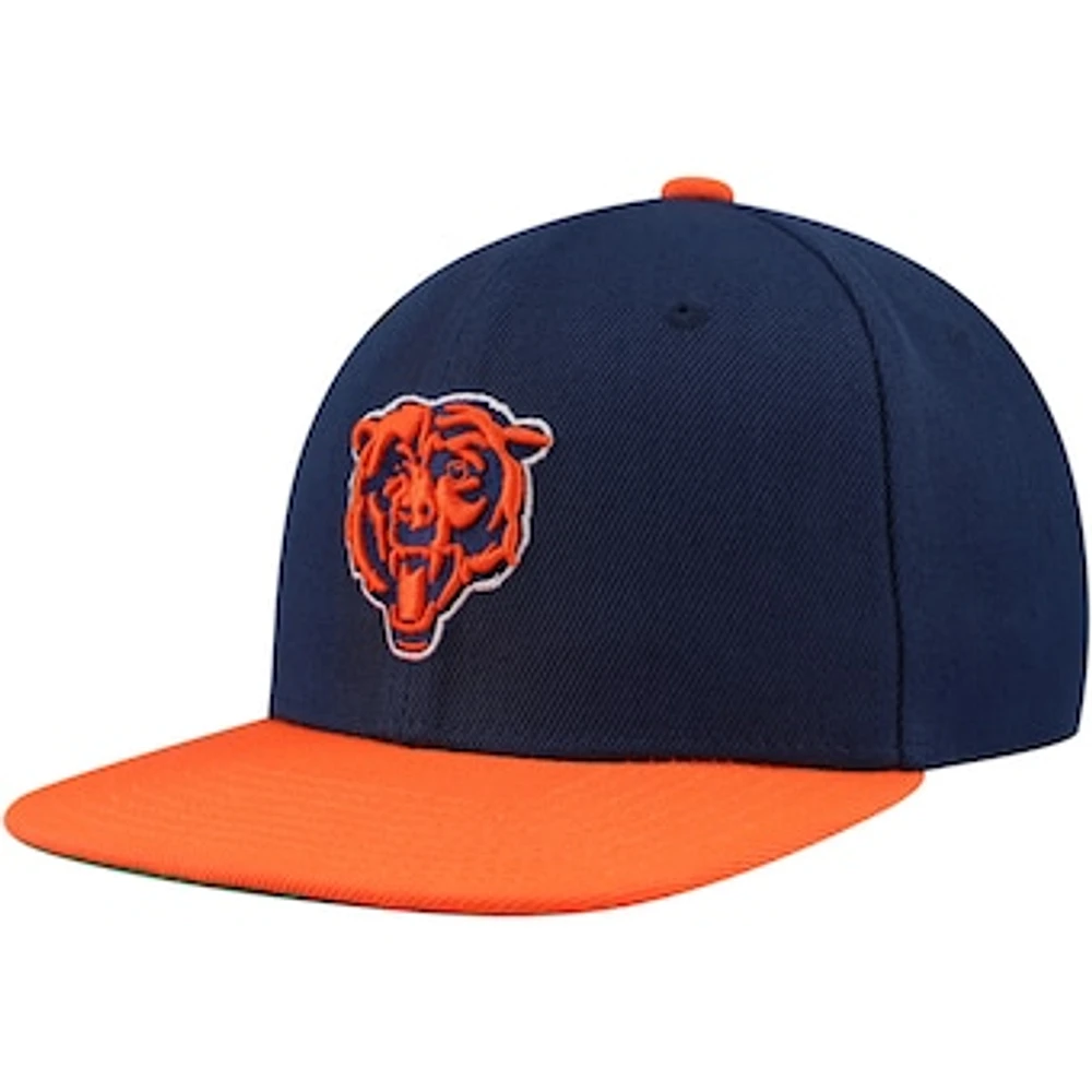 Youth Mitchell & Ness Navy Chicago Bears Team Two-Tone Snapback Hat