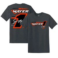 Men's JR Motorsports Official Team Apparel  Heather Charcoal Sam Mayer Xtreme T-Shirt