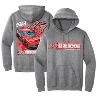 Men's Stewart-Haas Racing Team Collection  Heather Charcoal Chase Briscoe Car Pullover Hoodie