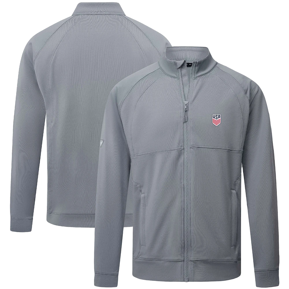 Men's Levelwear Gray USMNT Form Full-Zip Jacket