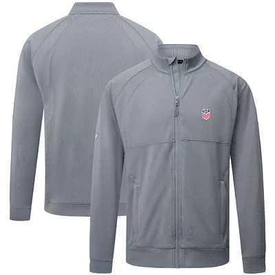 Men's Levelwear Gray USMNT Form Full-Zip Jacket