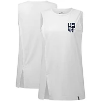Women's Levelwear White USWNT Influx Scribble Tank Top