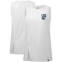 Women's Levelwear White USWNT Influx Scribble Tank Top