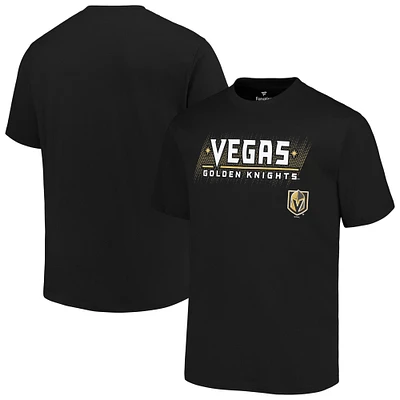 Men's Fanatics Black Vegas Golden Knights Big & Tall Wordmark T-Shirt