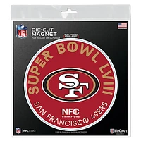 WinCraft San Francisco 49ers 2023 NFC Champions 6" x 6" Indoor/Outdoor Vinyl Magnet