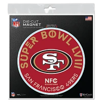 WinCraft San Francisco 49ers 2023 NFC Champions 6" x 6" Indoor/Outdoor Vinyl Magnet