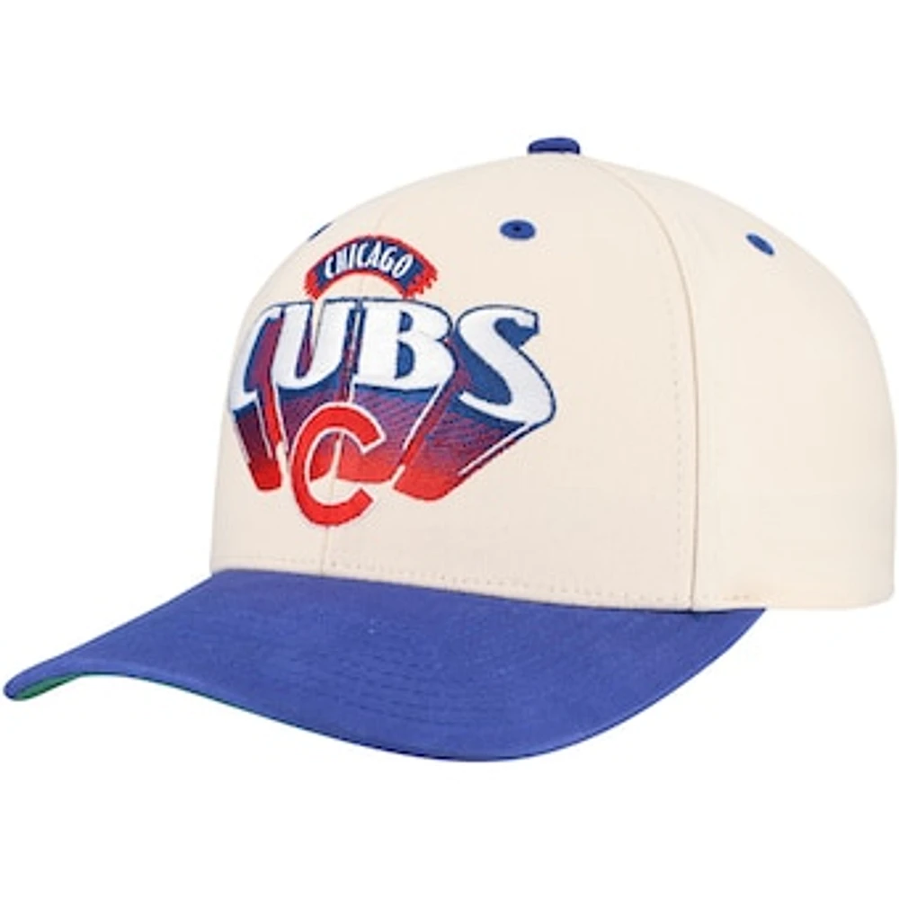 Men's Mitchell & Ness Cream Chicago Cubs Horizon Pro Crown Snapback Hat