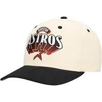 Men's Mitchell & Ness Cream Houston Astros Horizon Pro Crown Snapback Hat