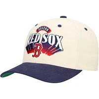 Men's Mitchell & Ness Cream Boston Red Sox Horizon Pro Crown Snapback Hat