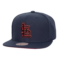 Men's Mitchell & Ness Navy St. Louis Cardinals Cooperstown Collection Eclipse Snapback Hat