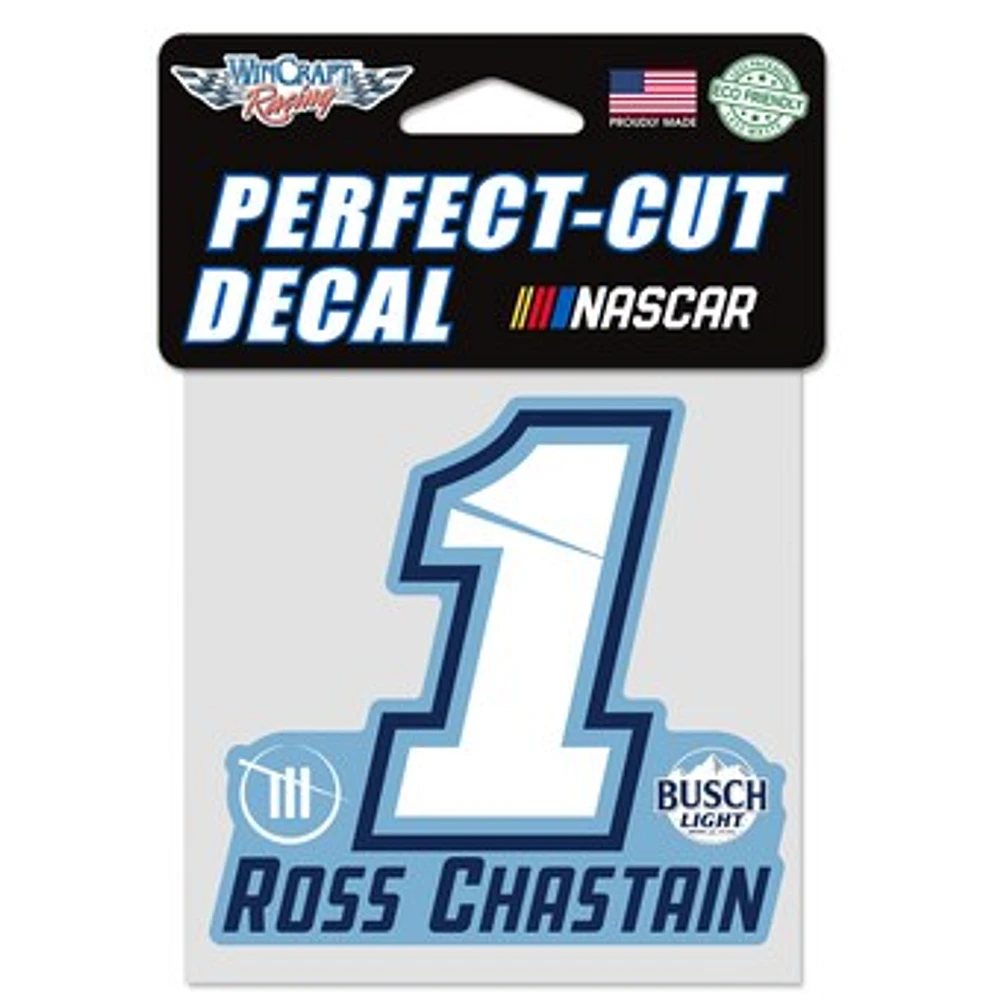 WinCraft  Ross Chastain Busch Light 4" x 4" Perfect Cut Decal