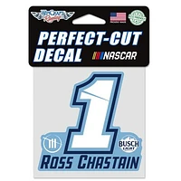 WinCraft  Ross Chastain Busch Light 4" x 4" Perfect Cut Decal