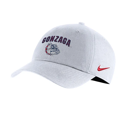 Unisex Nike White Gonzaga Bulldogs Heritage86 Logo Performance Adjustable Hat