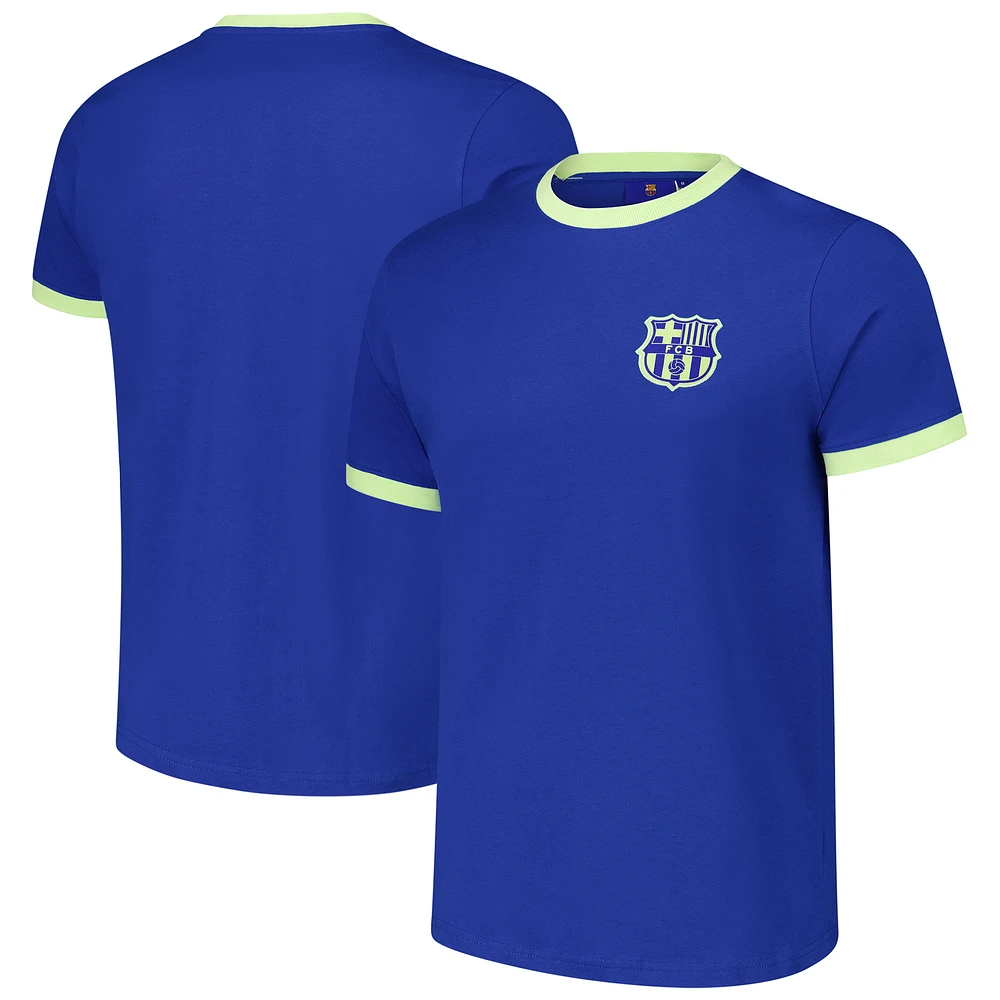 Men's  Royal Barcelona Goal Line Ringer T-Shirt