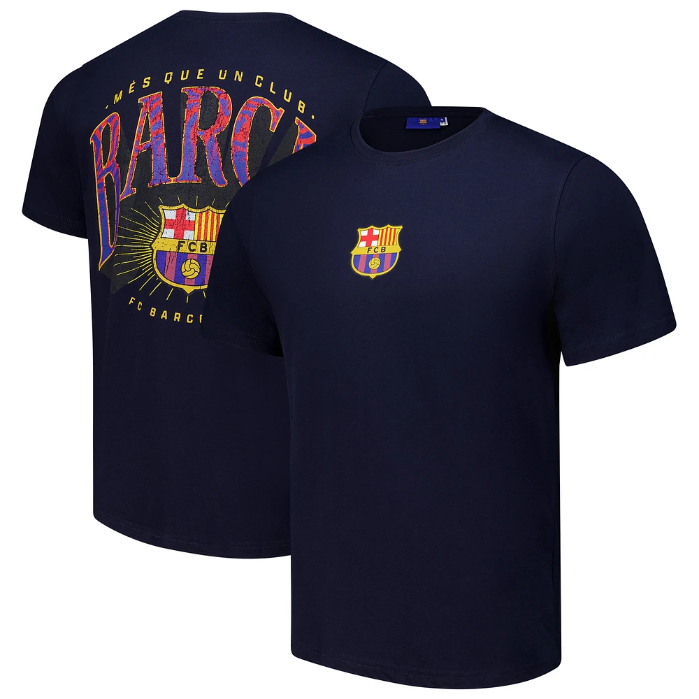 Men's Navy Barcelona Retro T-Shirt