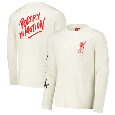 Men's Cream Liverpool Grafitti Long Sleeve T-Shirt