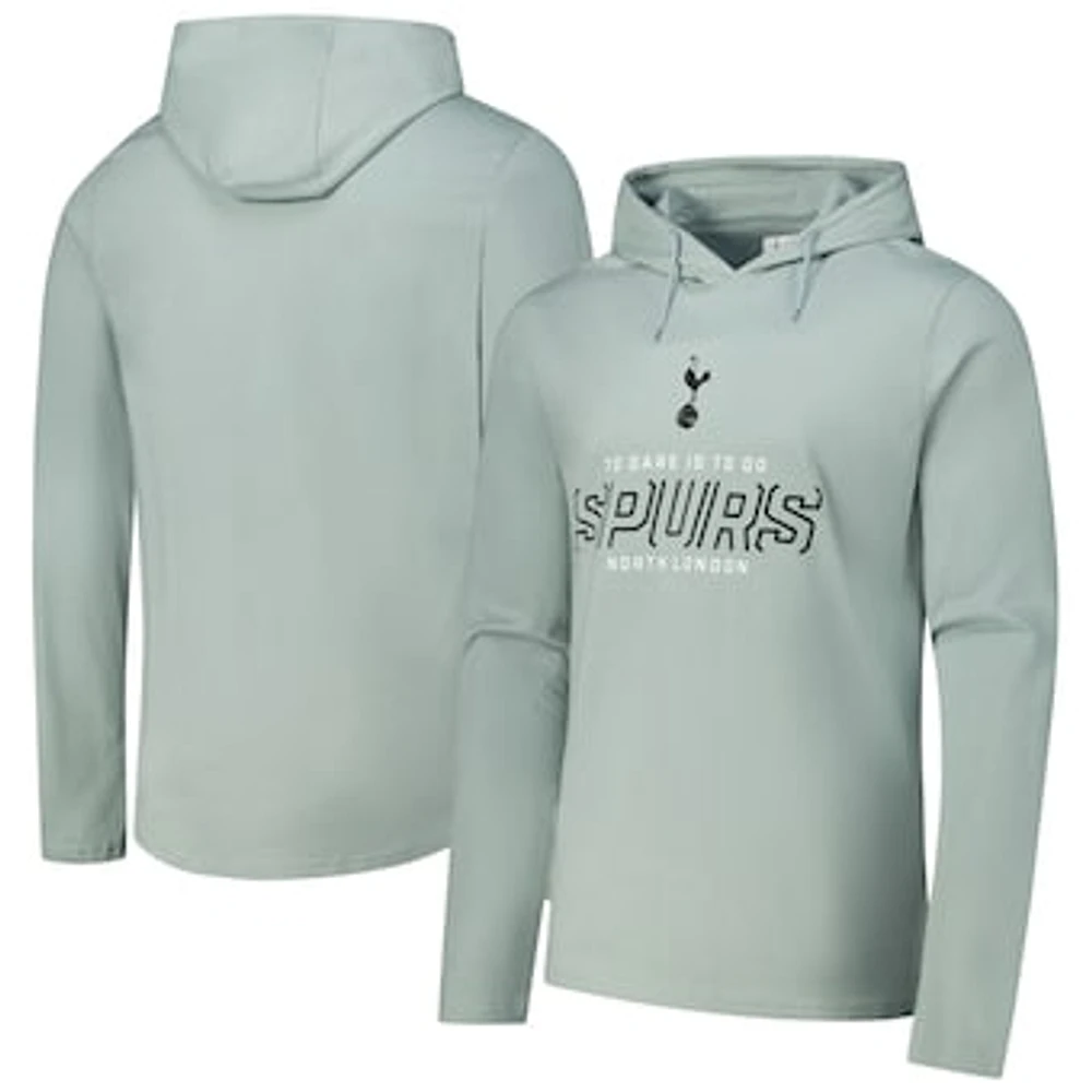 Men's Green Tottenham Hotspur Wordmark Long Sleeve  Hoodie T-Shirt