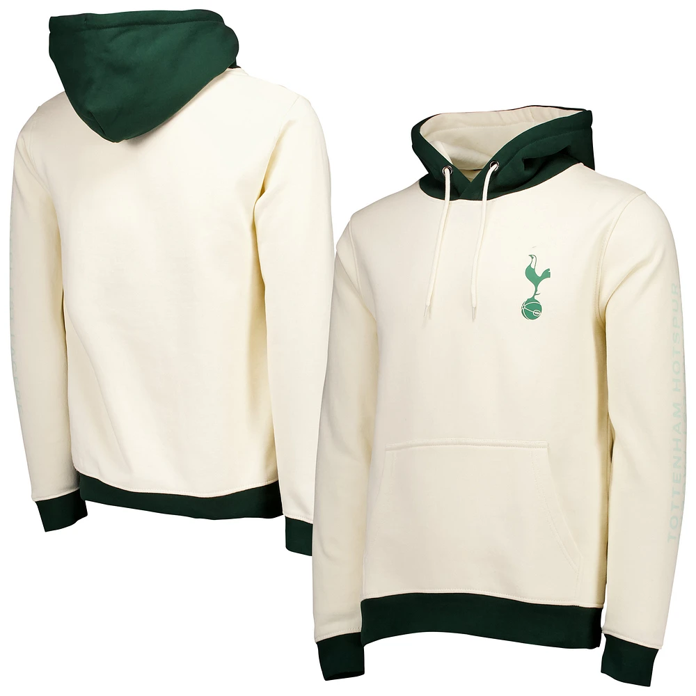 Men's Cream Tottenham Hotspur Kick-Off Pullover Hoodie