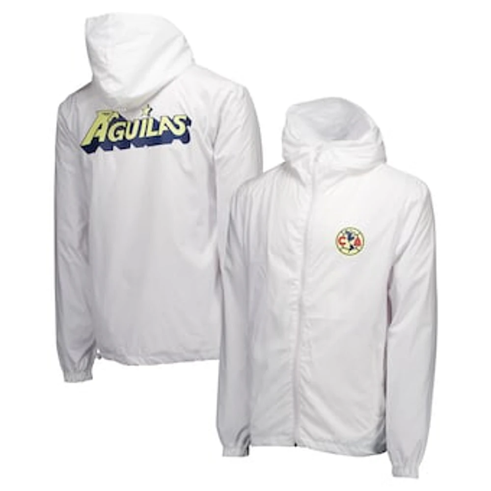 Men's White Club America Home Match Full-Zip Windbreaker Jacket