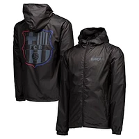 Men's Black Barcelona Home Match Full-Zip Windbreaker Jacket