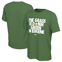 Men's Nike  Green Oregon Ducks Grass is Eugene T-Shirt