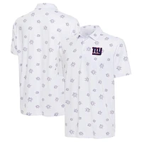 Men's Antigua White New York Giants Fireworks Polo