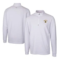 Men's Cutter & Buck  White Seattle Mariners City Connect Traverse Stretch Quarter-Zip Pullover Top