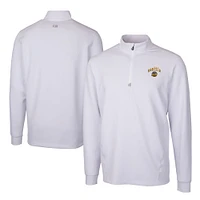 Men's Cutter & Buck  White Seattle Mariners City Connect Traverse Stretch Quarter-Zip Pullover Top