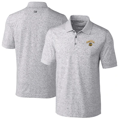 Men's Cutter & Buck Gray Seattle Mariners City Connect Advantage Space Dye Tri-Blend Polo