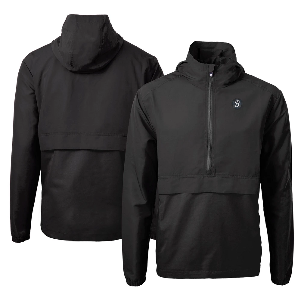 Men's Cutter & Buck / Baltimore Orioles City Connect Charter Eco Recycled Half-Zip Anorak Jacket