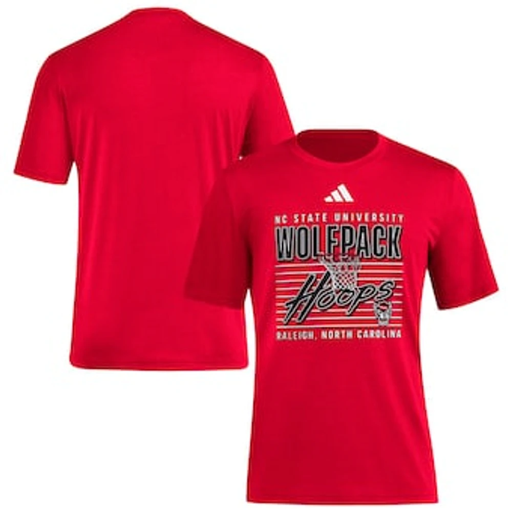 Men's adidas Red NC State Wolfpack Locker Swish Tri-Blend T-Shirt