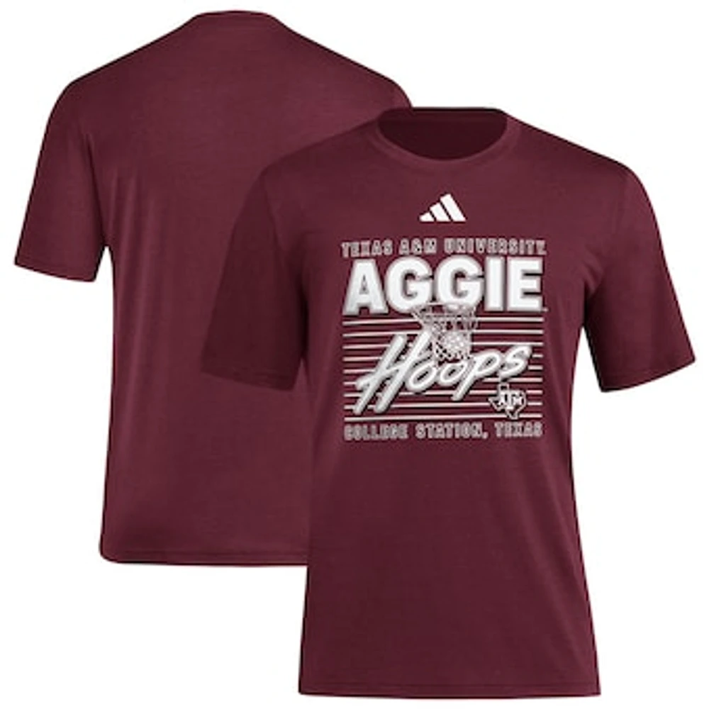 Men's adidas Maroon Texas A&M Aggies Locker Swish Tri-Blend T-Shirt