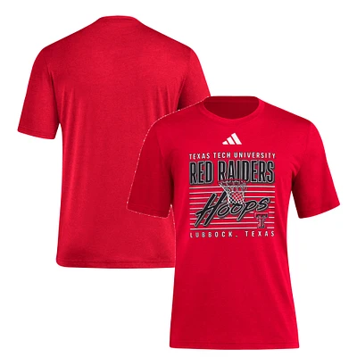 Men's adidas Red Texas Tech Raiders Locker Swish Tri-Blend T-Shirt