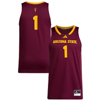 Men's adidas #1 Maroon Arizona State Sun Devils Replica Swingman Jersey