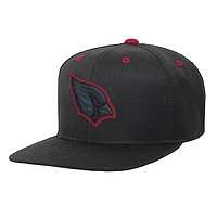 Youth Black Arizona Cardinals Team Color Pop Flatbrim Snapback Hat