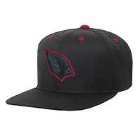 Youth Black Arizona Cardinals Team Color Pop Flatbrim Snapback Hat