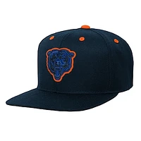 Youth Navy Chicago Bears Team Color Pop Flatbrim Snapback Hat