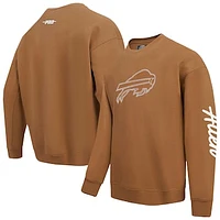 Men's Pro Standard Josh Allen Brown Buffalo Bills Pullover Crewneck Sweatshirt