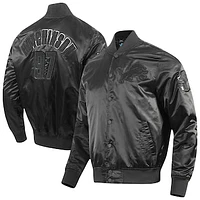 Men's Pro Standard Aidan Hutchinson Black Detroit Lions Player Full-Snap Jacket