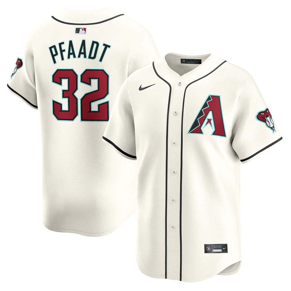 Men's Nike Brandon Pfaadt White Arizona Diamondbacks Home Limited Player Jersey