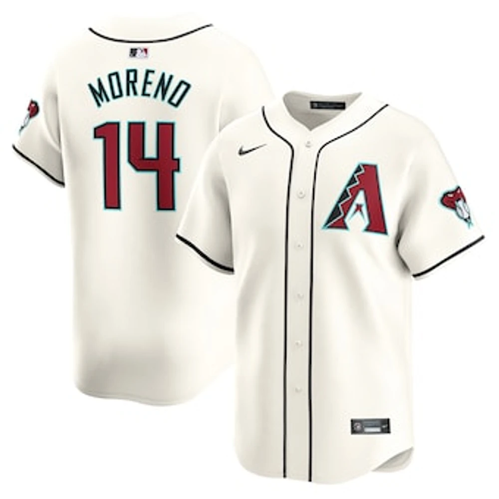 Men's Nike Gabriel Moreno White Arizona Diamondbacks Home Limited Player Jersey