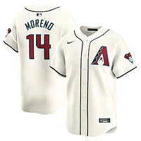 Men's Nike Gabriel Moreno White Arizona Diamondbacks Home Limited Player Jersey