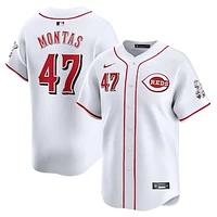 Men's Nike Frankie Montas White Cincinnati Reds Home Limited Player Jersey