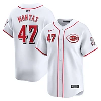 Men's Nike Frankie Montas White Cincinnati Reds Home Limited Player Jersey