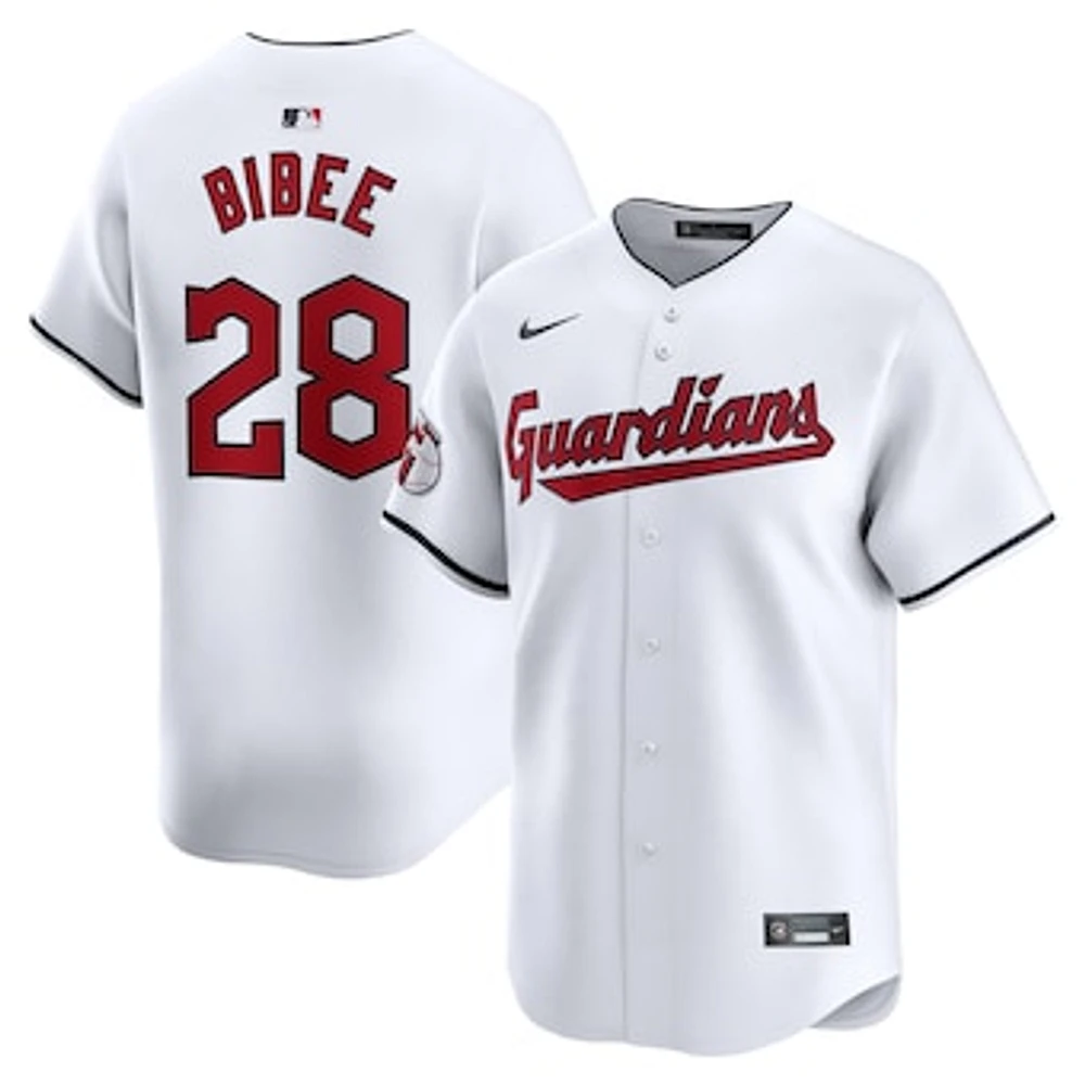 Men's Nike Tanner Bibee White Cleveland Guardians Home Limited Player Jersey