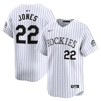 Men's Nike Nolan Jones White Colorado Rockies Home Limited Player Jersey